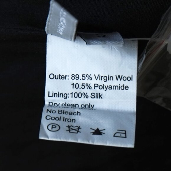 NWOT Anya Hindmarch black wool midi peacoat Sz S - Picture 12 of 14